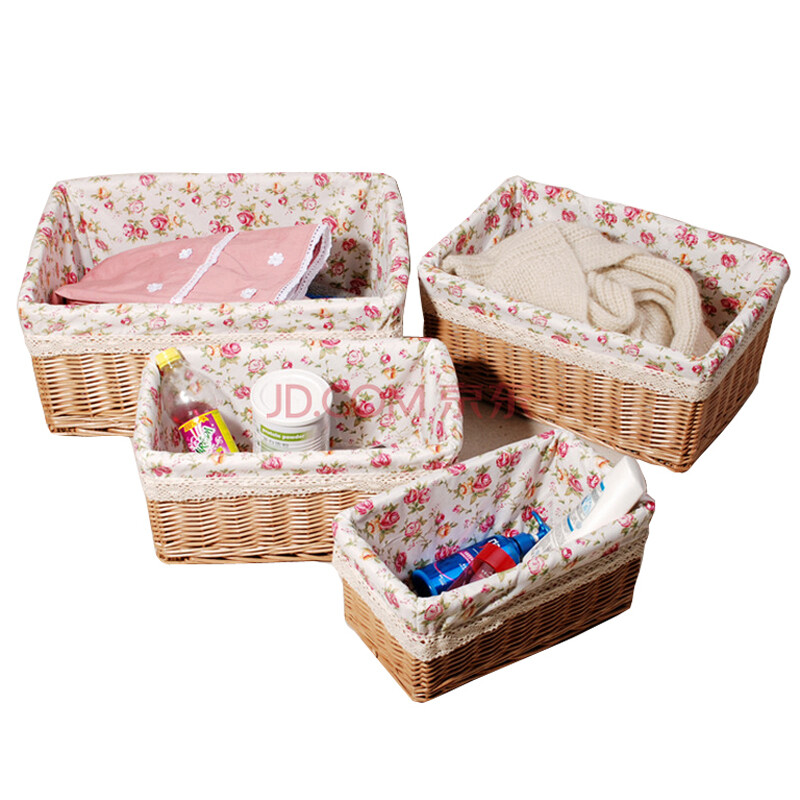 馨适蜜糖色柳编收纳篮 大号杂物筐的日用美学